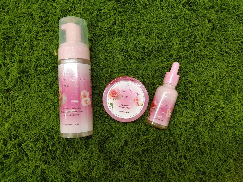 Charlene Beauté Store Yoni Set - complete natural feminine wellness kit for vaginal health and balance