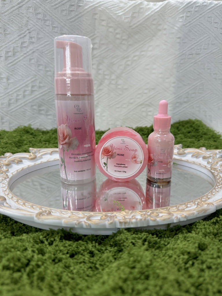 Yoni Set by Charlene Beauté Store - all natural intimate care kit for postpartum care and feminine hygiene