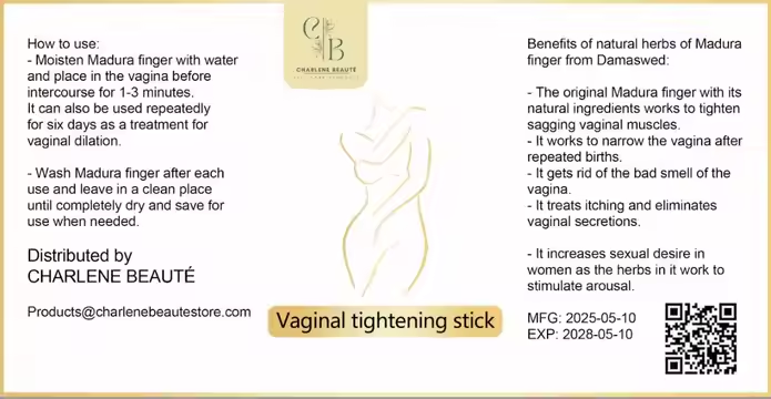 Herbal Yoni Rod for vaginal rejuvenation - Charlene Beauté Store natural wellness